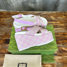 Load image into Gallery viewer, Gucci Double G Platform Sandal