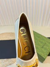 Load image into Gallery viewer, Gucci interlocking G Mid Heel Pump
