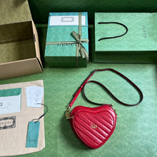 Load image into Gallery viewer, Gucci Interlocking G Mini Heart Shoulder Bag