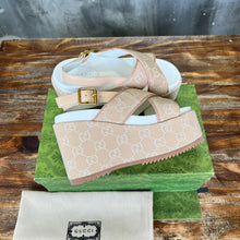 Load image into Gallery viewer, Gucci Double G Platform Sandal