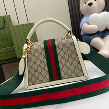 Load image into Gallery viewer, GUCCI GG Supreme Monogram Queen Margaret Top Handle Bag