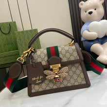 Load image into Gallery viewer, GUCCI GG Supreme Monogram Queen Margaret Top Handle Bag