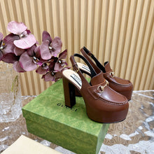 Load image into Gallery viewer, Gucci Horsebit High Heel Sandal