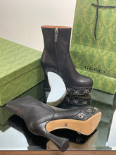 Load image into Gallery viewer, Gucci Platform Boots With GG Studs