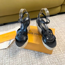 Load image into Gallery viewer, Louis Vuitton Isola Wedge Sandals