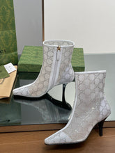 Load image into Gallery viewer, Gucci GG Mid Heel Boots