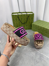 Load image into Gallery viewer, Gucci Platform Slide Sandal