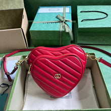 Load image into Gallery viewer, Gucci Interlocking G Mini Heart Shoulder Bag