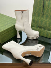 Load image into Gallery viewer, Gucci Platform Boots With GG Studs