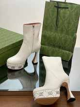 Load image into Gallery viewer, Gucci Platform Boots With GG Studs