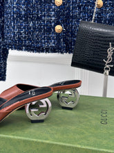 Load image into Gallery viewer, Gucci interlocking G Heel Sandal
