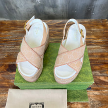 Load image into Gallery viewer, Gucci Double G Platform Sandal