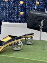 Load image into Gallery viewer, Gucci interlocking G Heel Sandal