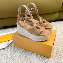 Load image into Gallery viewer, Louis Vuitton Isola Wedge Sandals