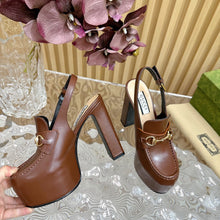 Load image into Gallery viewer, Gucci Horsebit High Heel Sandal
