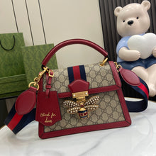 Load image into Gallery viewer, GUCCI GG Supreme Monogram Queen Margaret Top Handle Bag