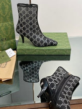 Load image into Gallery viewer, Gucci GG Mid Heel Boots