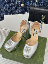 Load image into Gallery viewer, Gucci Platform Sandals With Double G