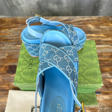 Load image into Gallery viewer, Gucci Double G Platform Sandal