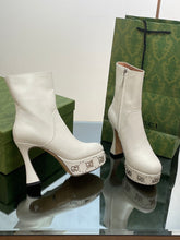 Load image into Gallery viewer, Gucci Platform Boots With GG Studs