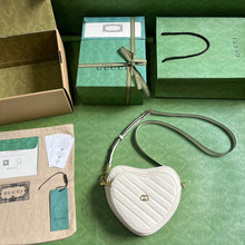 Load image into Gallery viewer, Gucci Interlocking G Mini Heart Shoulder Bag