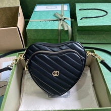 Load image into Gallery viewer, Gucci Interlocking G Mini Heart Shoulder Bag