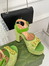 Load image into Gallery viewer, Gucci Horsebit Platform Sandals