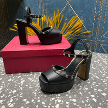 Load image into Gallery viewer, Valentino Tan-go Platform Patent Leather Sandal 155MM