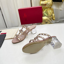 Load image into Gallery viewer, Valentino Leather Slide Sandal 60 MM