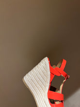 Load image into Gallery viewer, YSL TRIBUTE ESPADRILLES WEDGE IN SMOOTH LEATHER