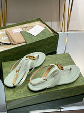 Load image into Gallery viewer, Gucci Double G Thong Sandal