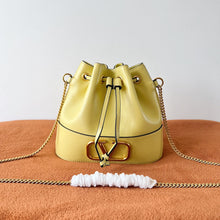 Load image into Gallery viewer, Valentino Garavani Mini Bucket Bag With Vlogo Signature Chain