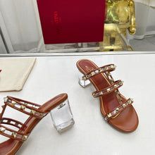 Load image into Gallery viewer, Valentino Leather Slide Sandal 60 MM