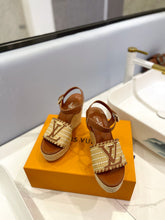 Load image into Gallery viewer, Louis Vuitton Starboard Wedge Sandals