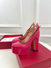 Load image into Gallery viewer, Valentino Tan-go Platform Patent Leather Sandal 155MM