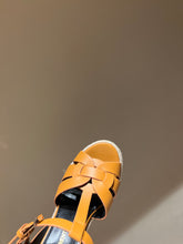 Load image into Gallery viewer, YSL TRIBUTE ESPADRILLES WEDGE IN SMOOTH LEATHER