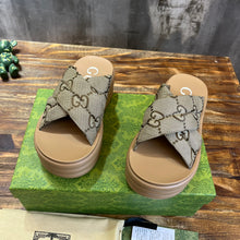 Load image into Gallery viewer, Gucci GG Platform Slide Sandal