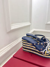 Load image into Gallery viewer, Valentino Rockstud Wedge Sandals