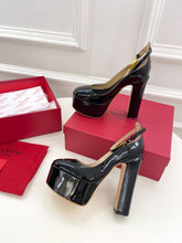 Load image into Gallery viewer, Valentino Tan-go Platform Patent Leather Sandal 155MM