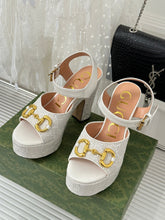 Load image into Gallery viewer, Gucci Horsebit Platform Sandals