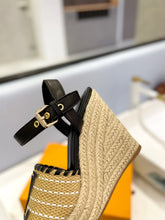 Load image into Gallery viewer, Louis Vuitton Starboard Wedge Sandals