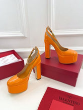 Load image into Gallery viewer, Valentino Tan-go Platform Patent Leather Sandal 155MM