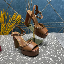 Load image into Gallery viewer, Valentino Tan-go Platform Patent Leather Sandal 155MM