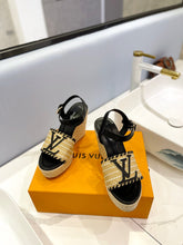 Load image into Gallery viewer, Louis Vuitton Starboard Wedge Sandals