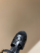 Load image into Gallery viewer, YSL TRIBUTE ESPADRILLES WEDGE IN SMOOTH LEATHER