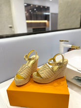 Load image into Gallery viewer, Louis Vuitton Starboard Wedge Sandals