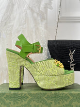 Load image into Gallery viewer, Gucci Horsebit Platform Sandals