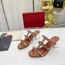 Load image into Gallery viewer, Valentino Leather Slide Sandal 60 MM