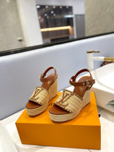 Load image into Gallery viewer, Louis Vuitton Starboard Wedge Sandals