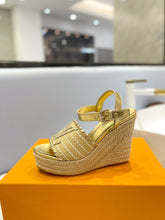 Load image into Gallery viewer, Louis Vuitton Starboard Wedge Sandals